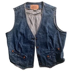 Vintage Levi Strauss & Co Denim Vest Size Large